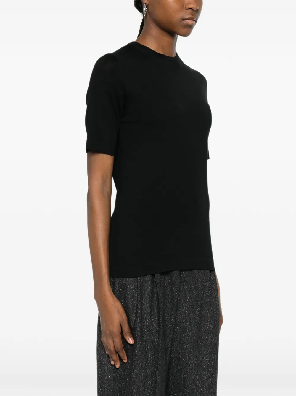 Goes Botanical Short-sleeve T-shirt In Black
