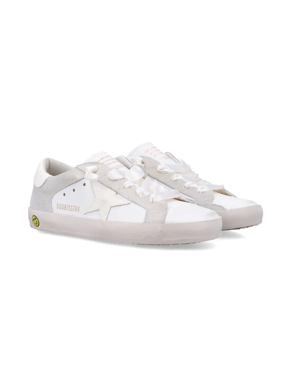 Golden Goose Kids Super-Star gelamineerde sneakers Wit