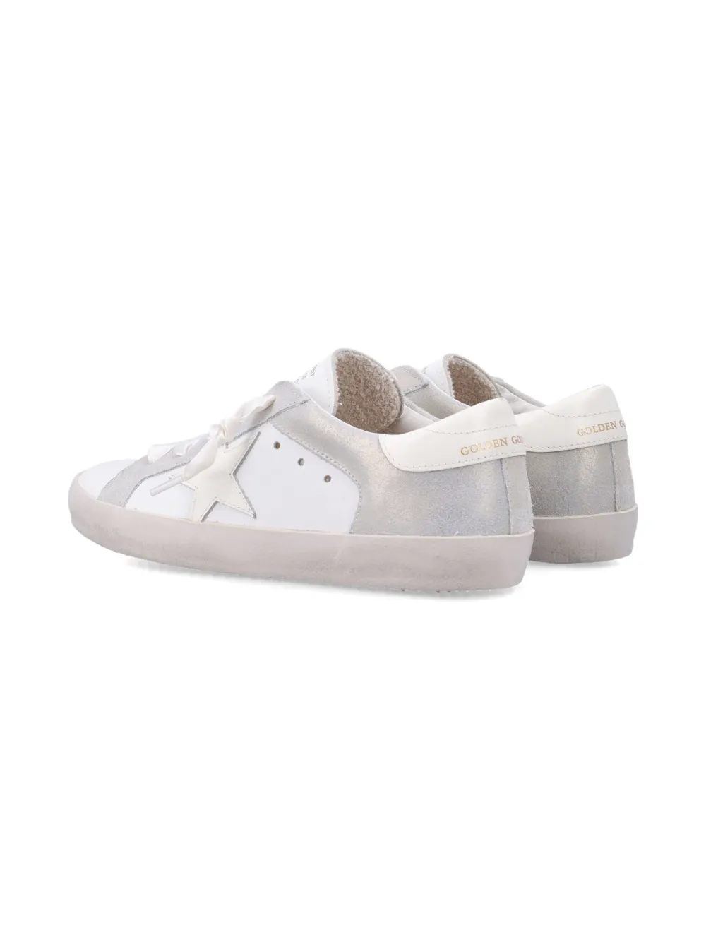 Golden Goose Kids Super-Star gelamineerde sneakers Wit