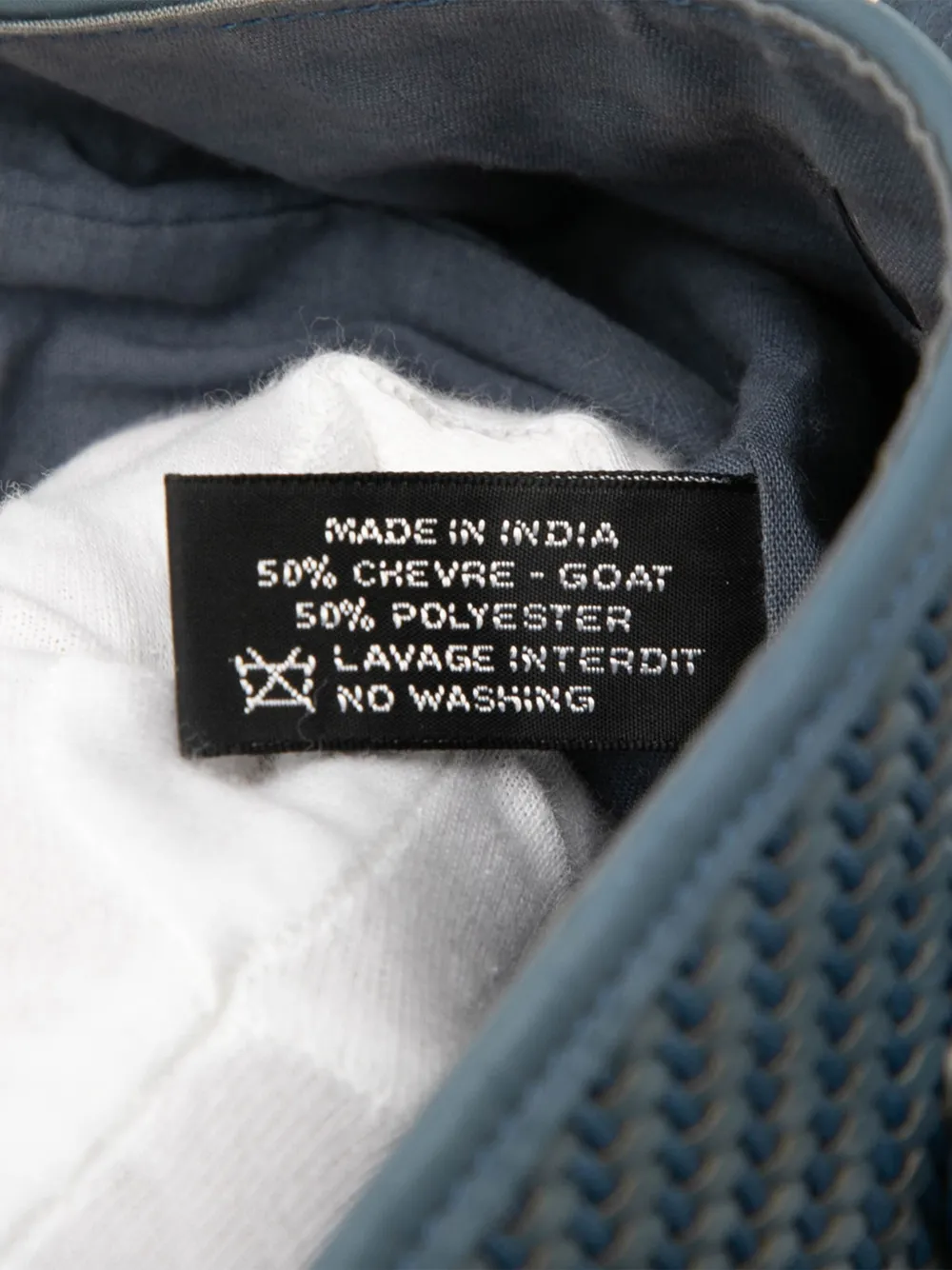 HERMES Pre-owned 1990-2015 Woven Leather And Polyester Ahmedabad Diego Pm Handbag In Blue