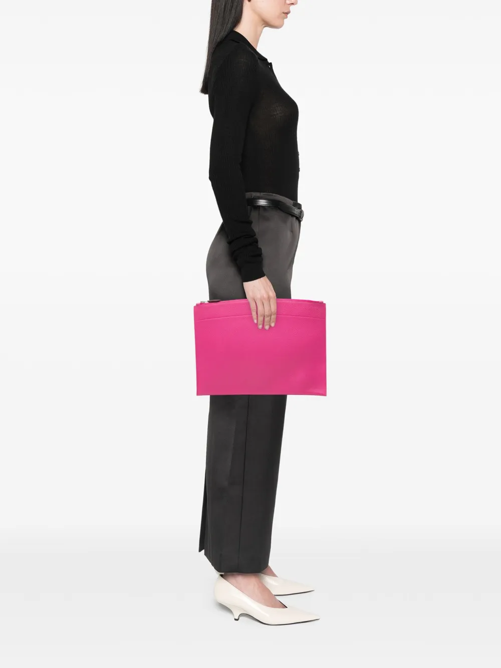 Hermès Pre-Owned 2017 Large Togo Bazar Pouch clutch bag | Pre-Owned | Image 2