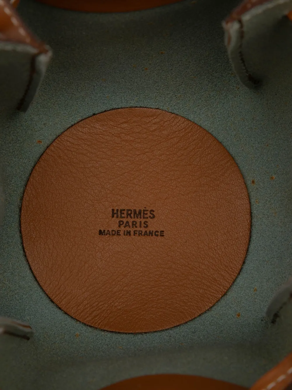 Pre-owned Hermes 1982 Gulliver Vespa Pouch In Brown