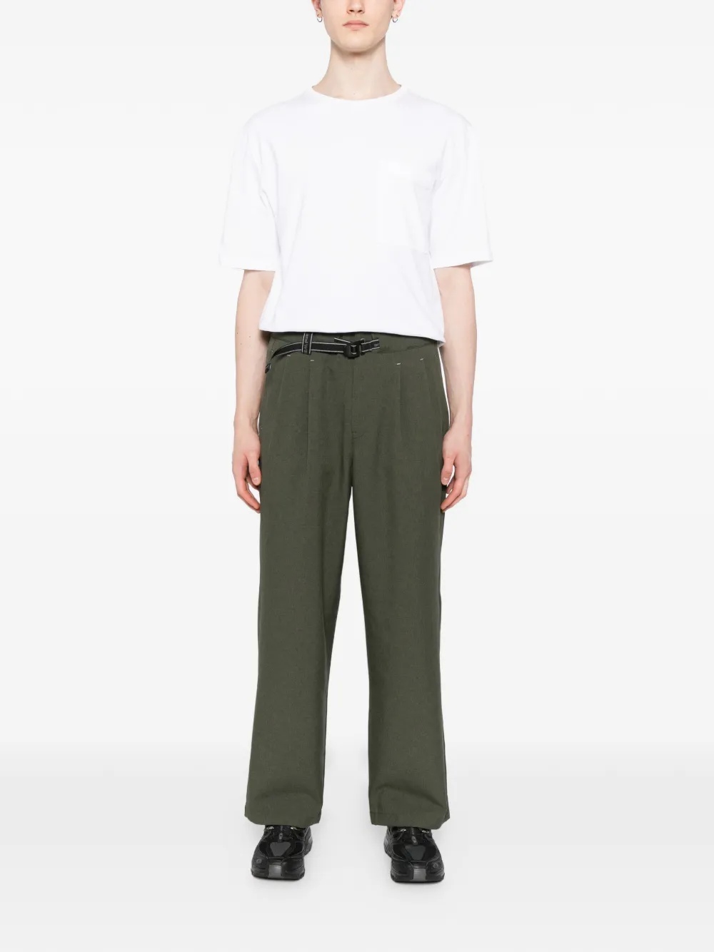 and Wander belt twill wide trousers | Wide Leg Pants | Image 2