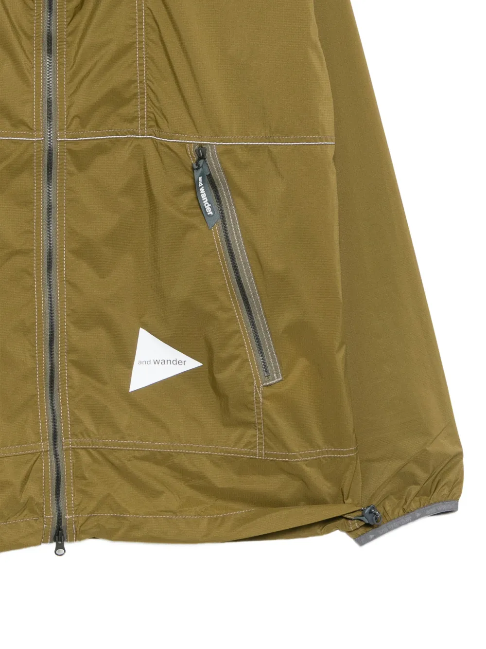  And Wander Pertex Wind Jacket - Green 