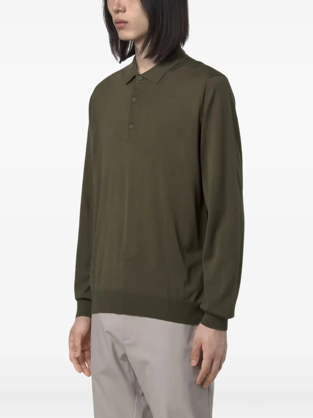 K-Way buttoned polo shirt - Groen