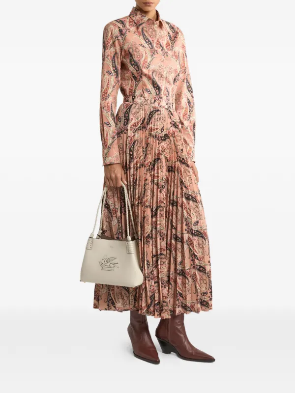 ETRO ペイズリー マキシスカート | ピンク | FARFETCH JP