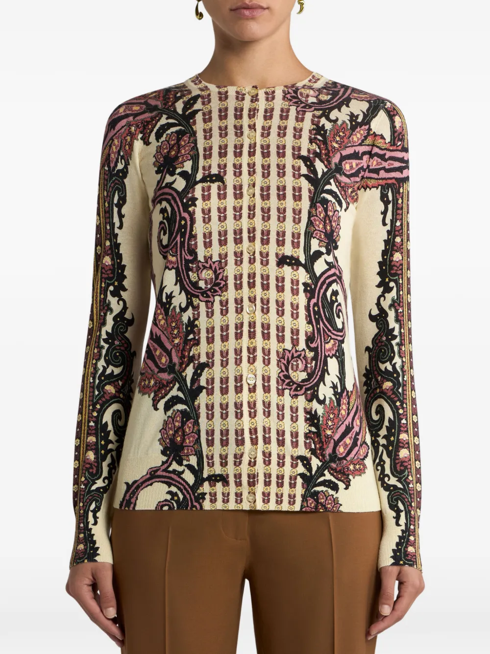 Etro Paisley-pattern Cardigan In Multi