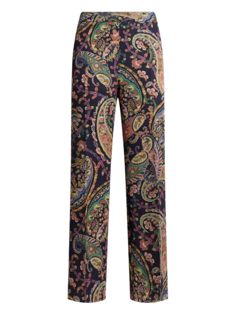 ETRO pantalones bootcut con estampado floral