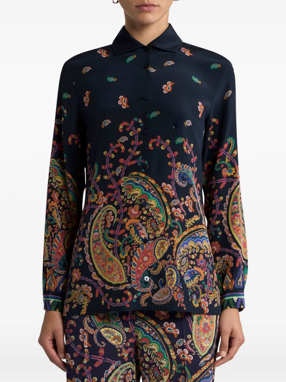 ETRO paisley-print shirt - Blauw