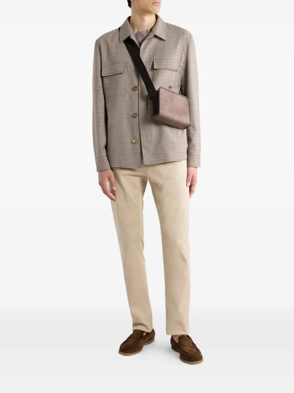 ETRO floral paisley cotton t-shirt - Bruin