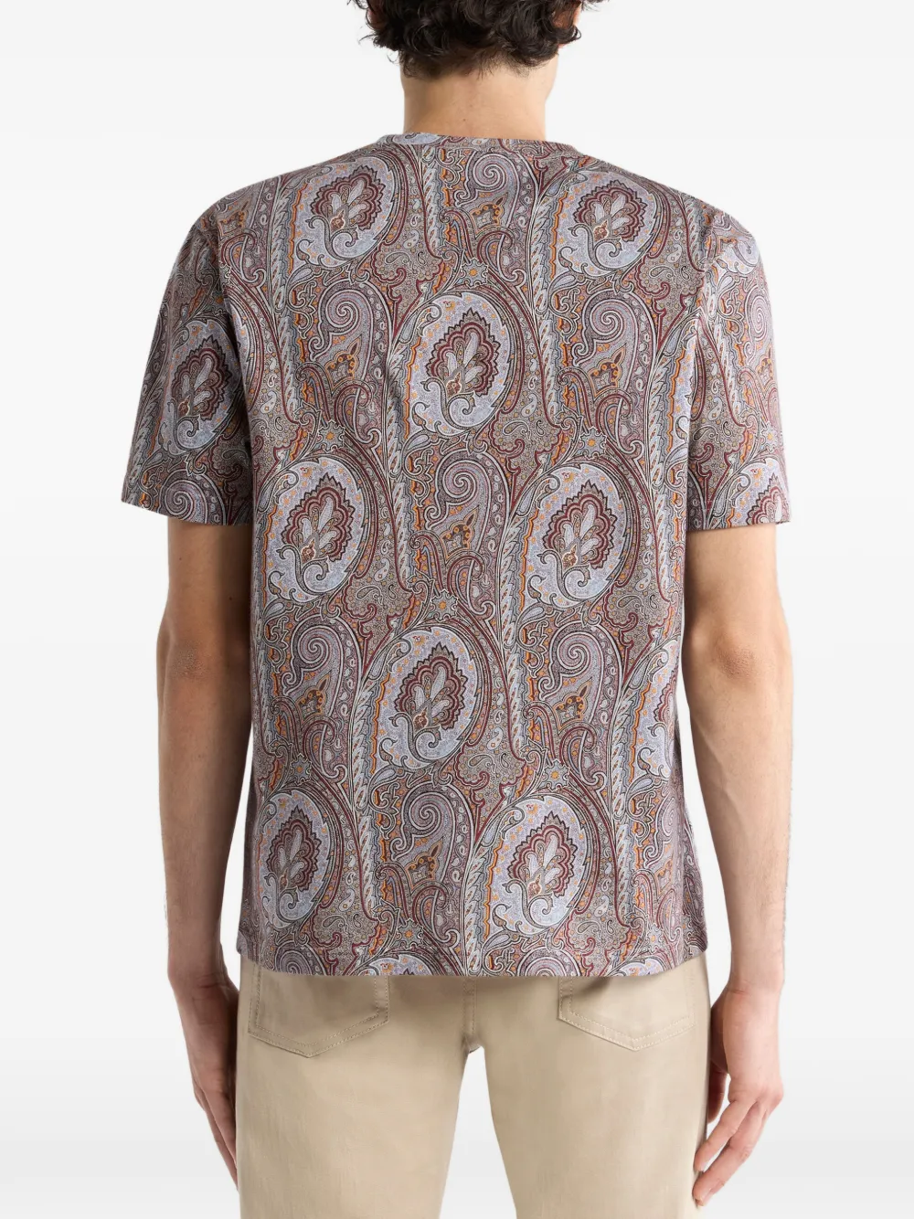 ETRO floral paisley cotton t-shirt Bruin