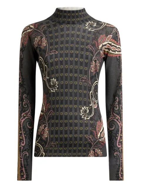 ETRO paisley-motif turtleneck top