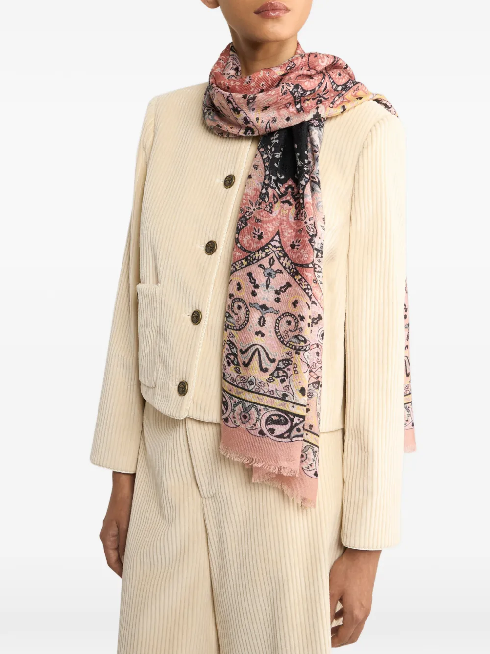 Etro Cashmere-blend Scarf In Multi