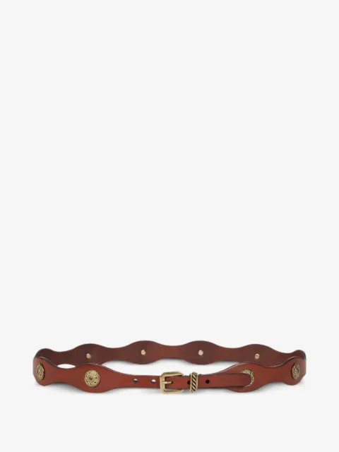 ETRO wavy leather belt