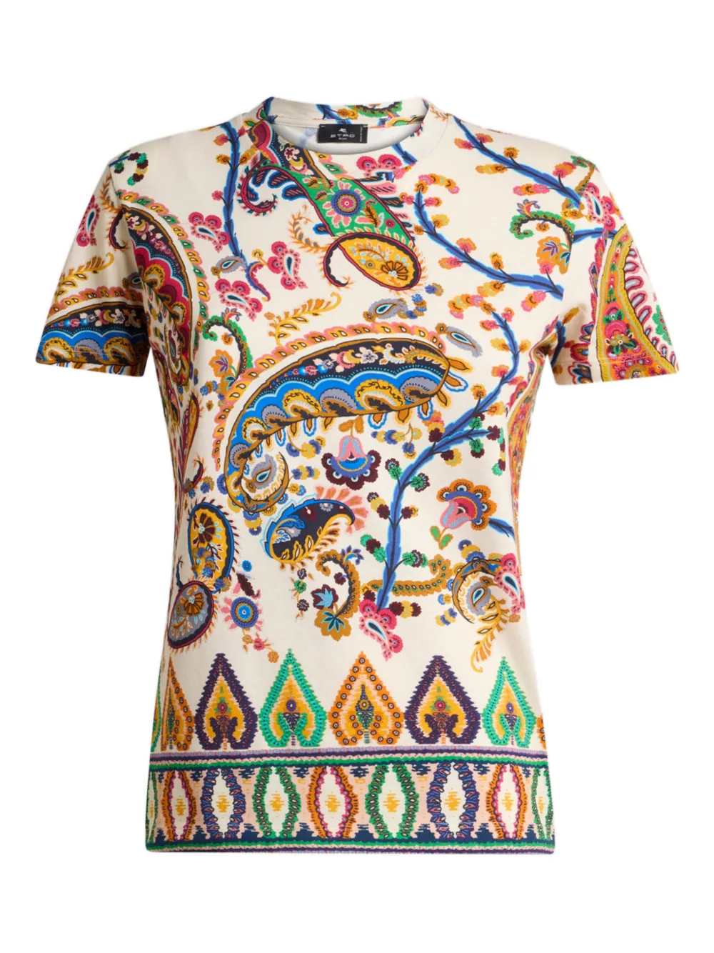 ETRO floral paisley medallion T-shirt - Toni neutri