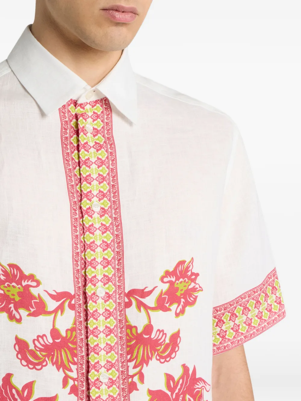 ETRO Overhemd met bloemenprint Beige