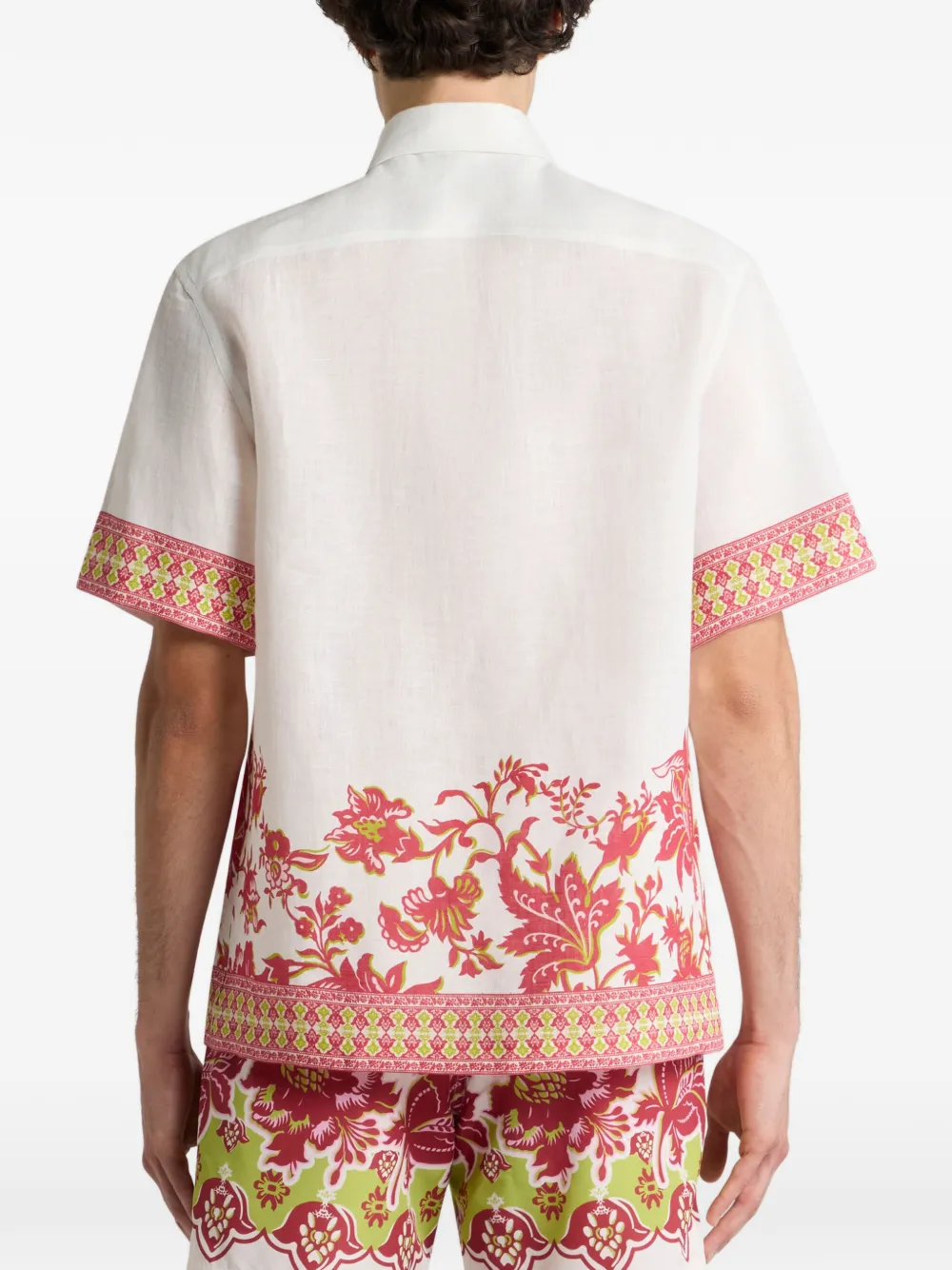 ETRO Overhemd met bloemenprint Beige