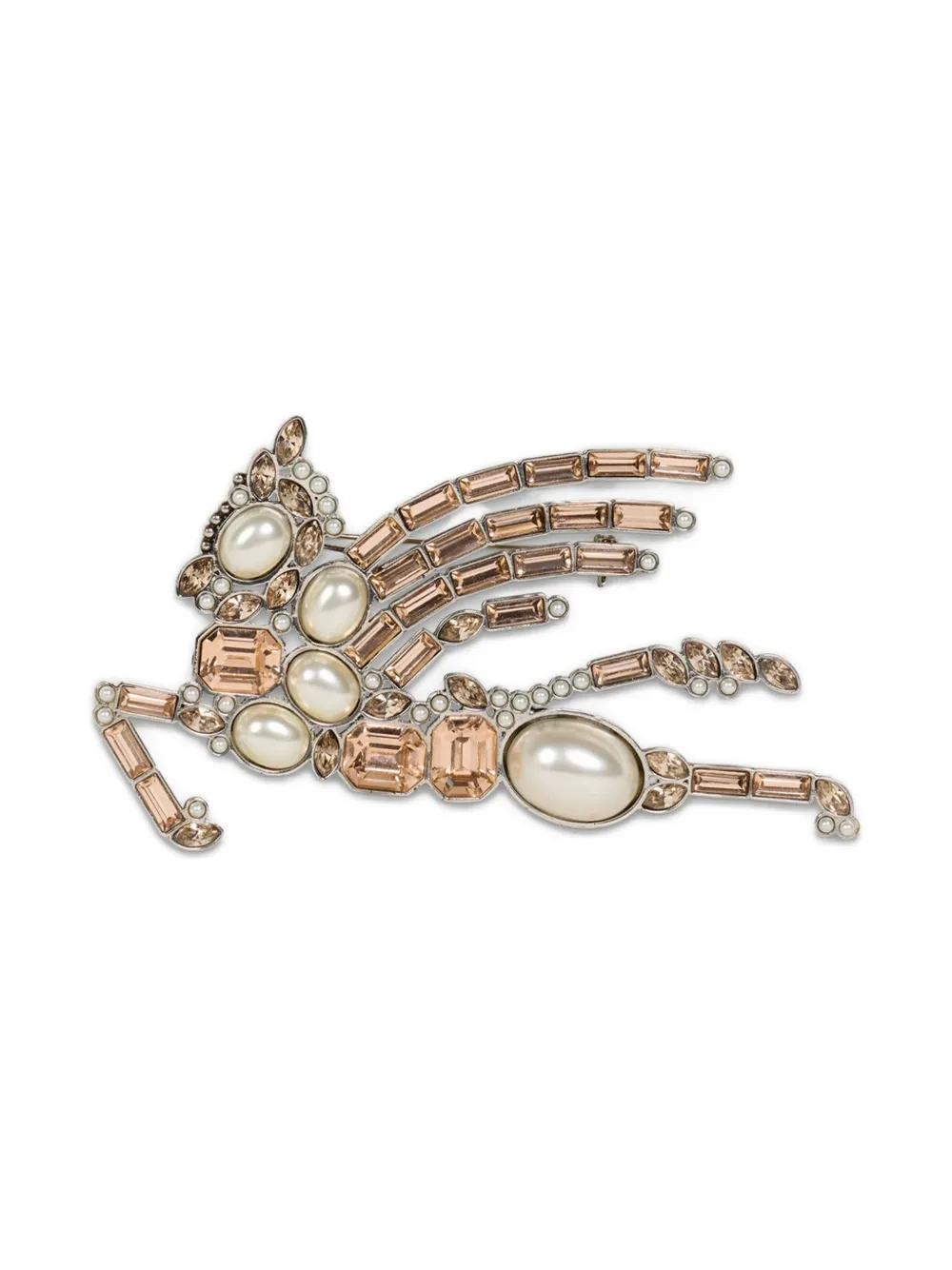 ETRO pegaso pearls brooch - Goud