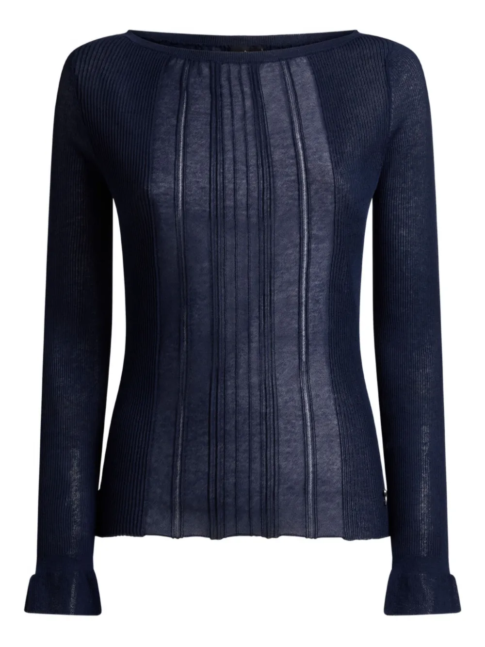 ETRO see-through jacquard sweater - Blu