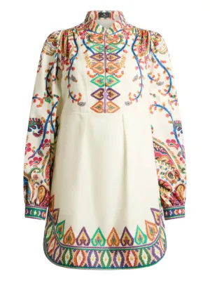 etro ruffled embroidered dress ETRO embroidered-lace Ruffled Maxi Dress | White