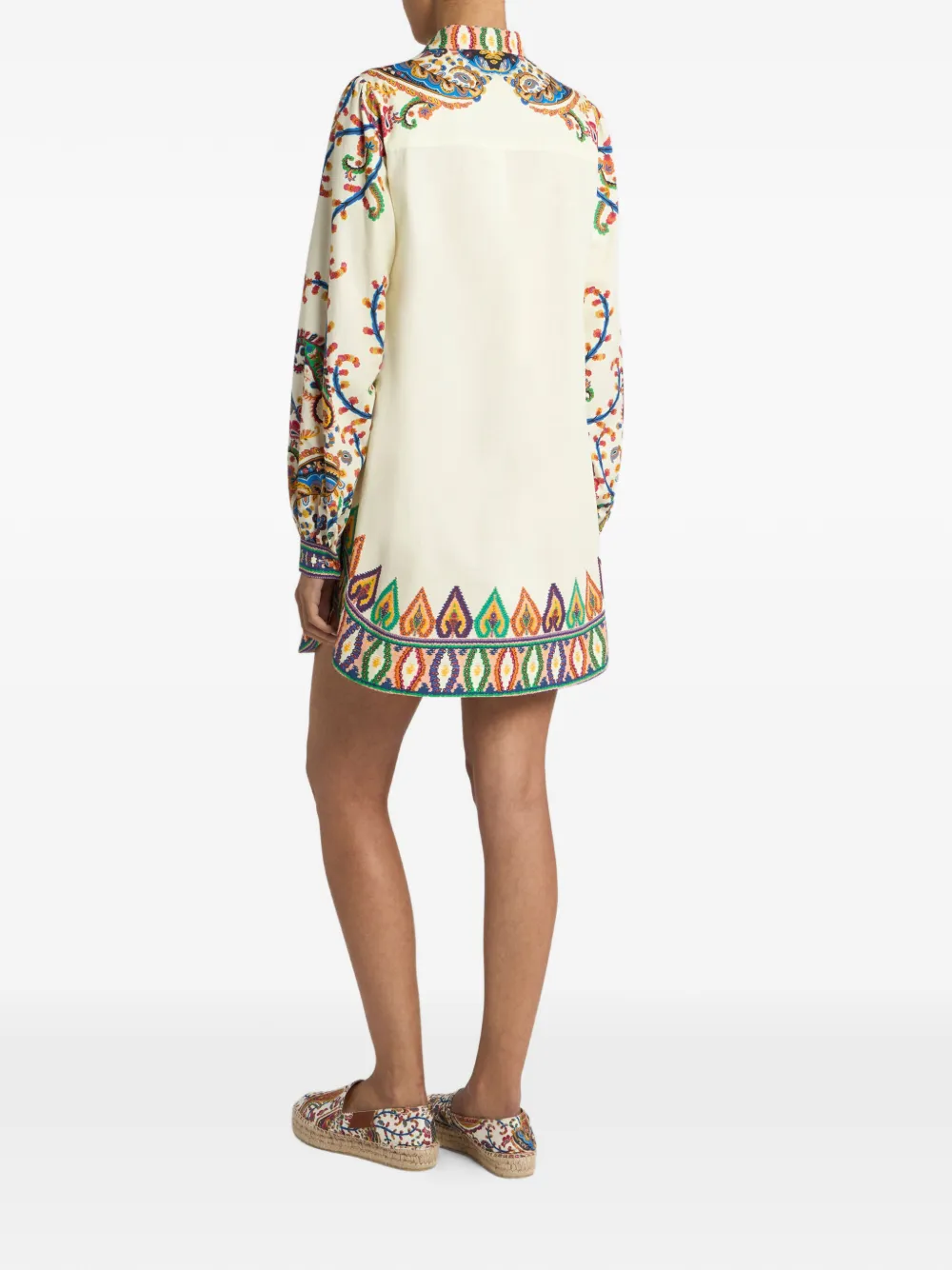 ETRO Mini-jurk met paisley-print Wit