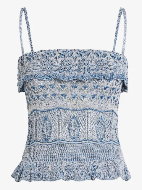 ETRO crocheted cotton top