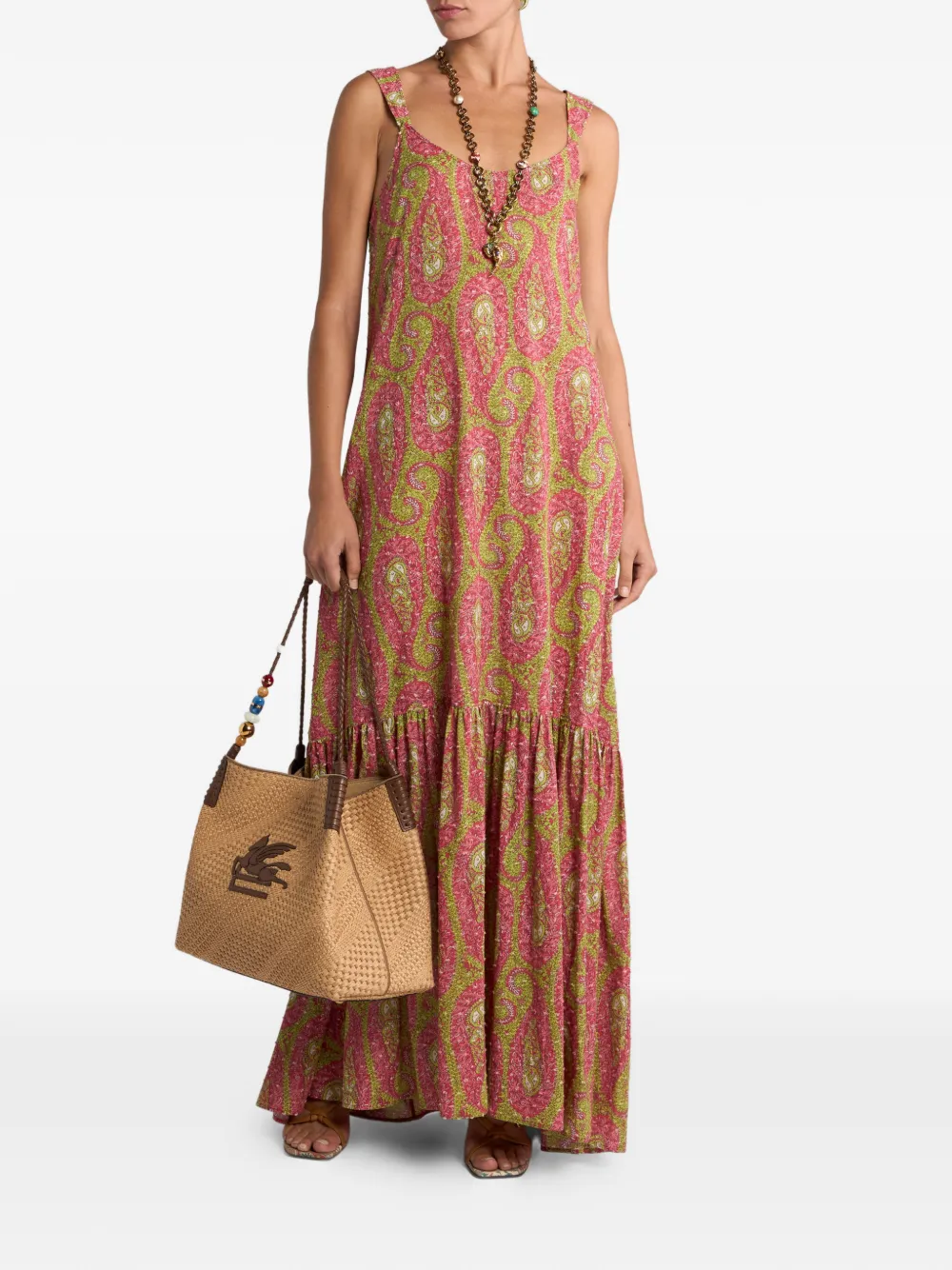 ETRO Jurk met paisley-print - Roze