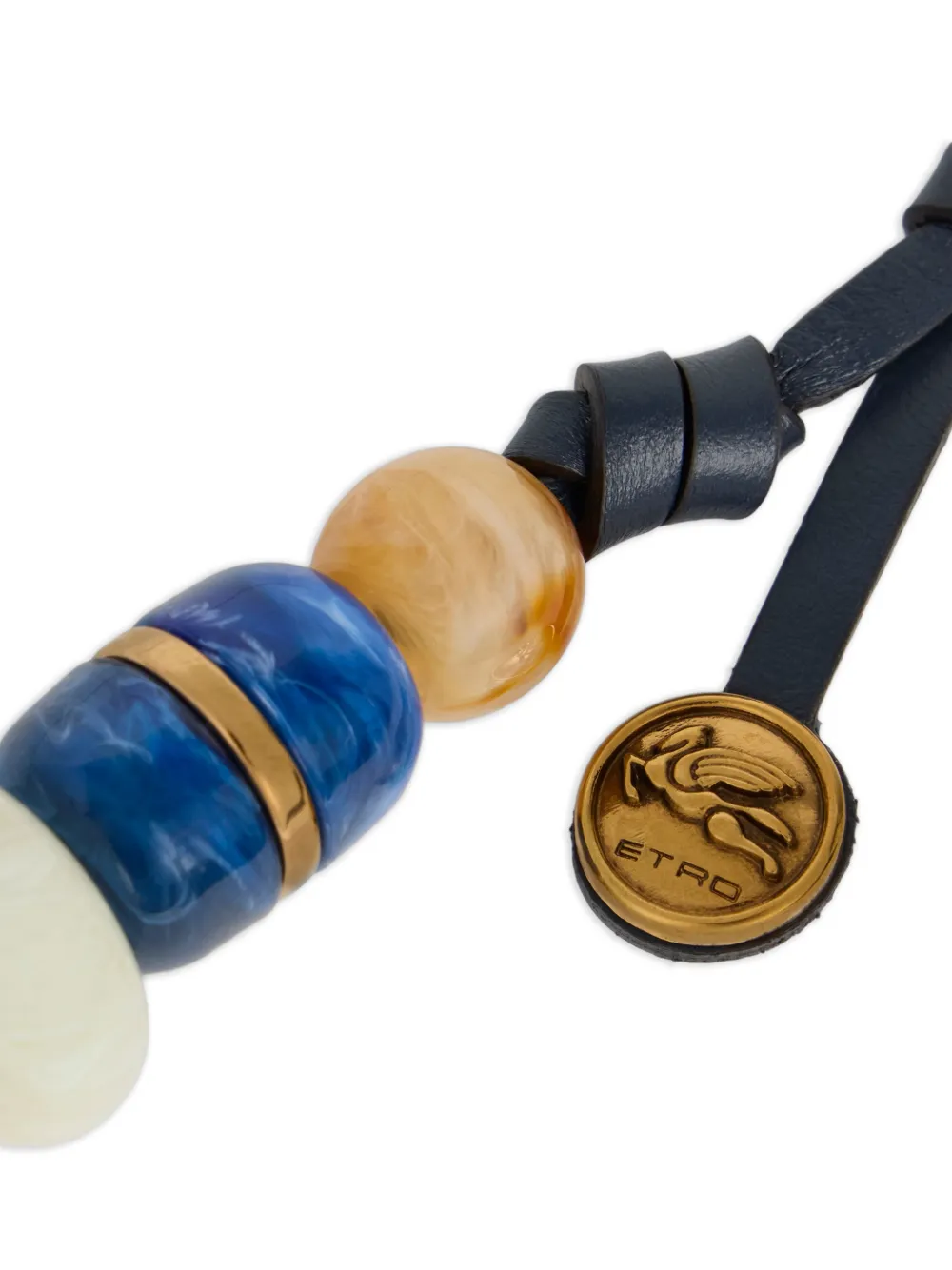 ETRO Bedel met Pegaso-munt Blauw