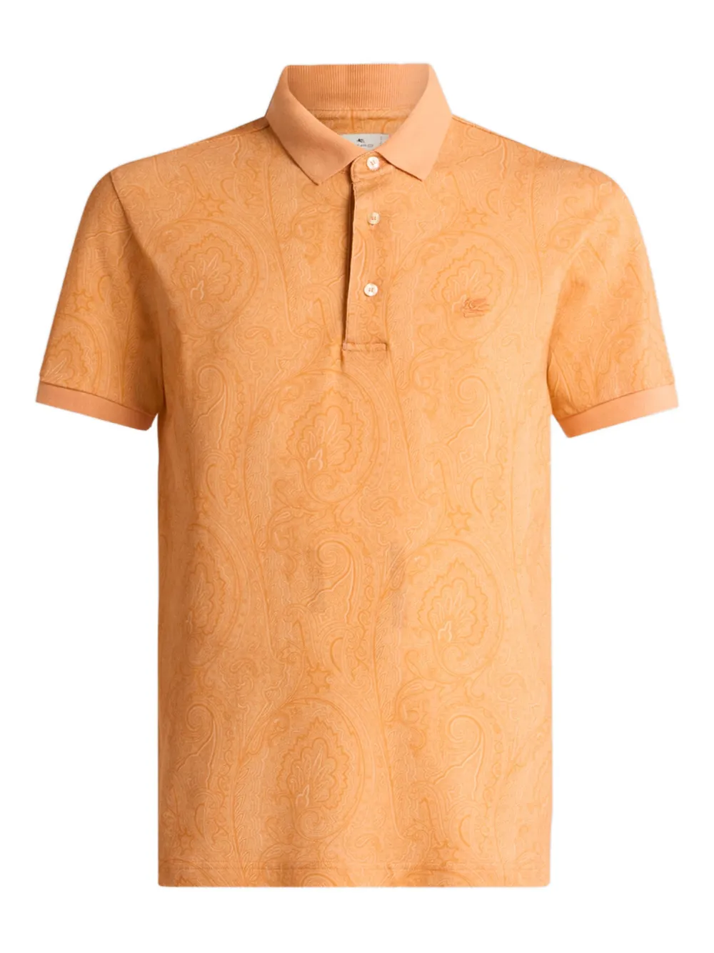 ETRO Polo con motivo arnica - Arancione