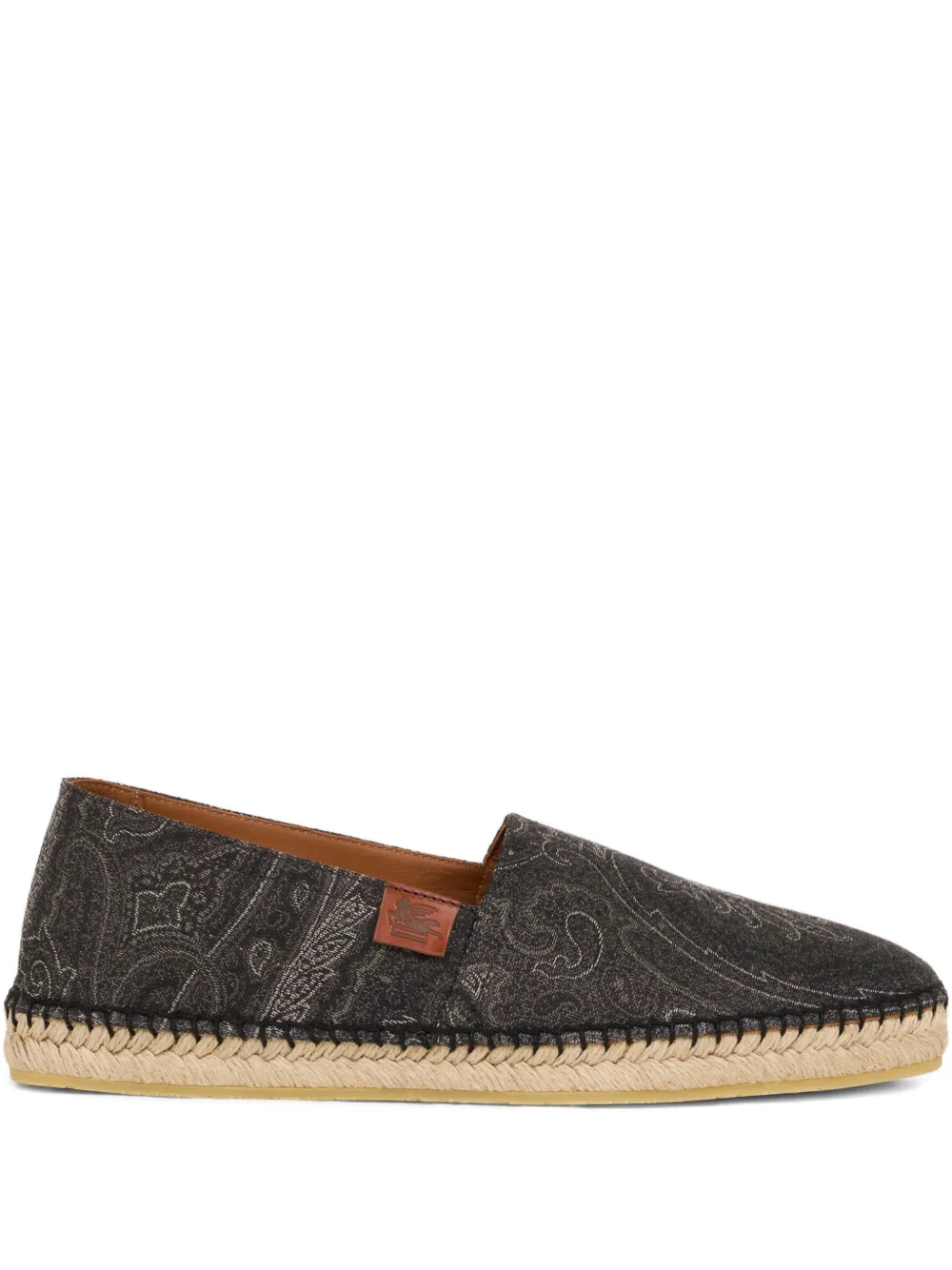 ETRO arnica jacquard paisley-pattern espadrilles Zwart