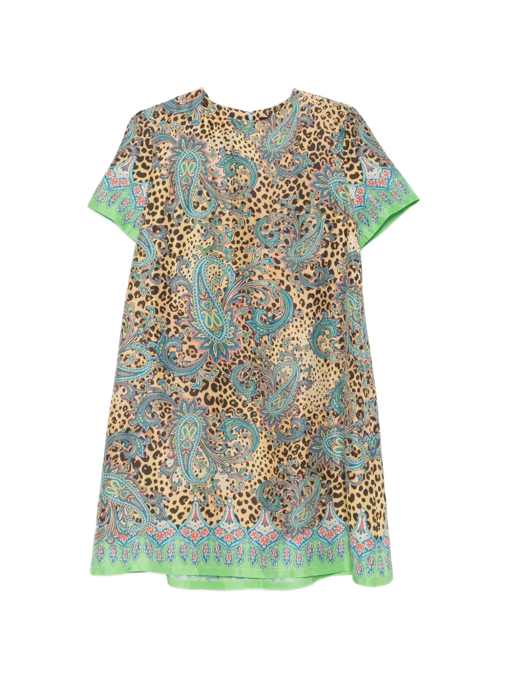ETRO paisley-print tunic dress - Blue