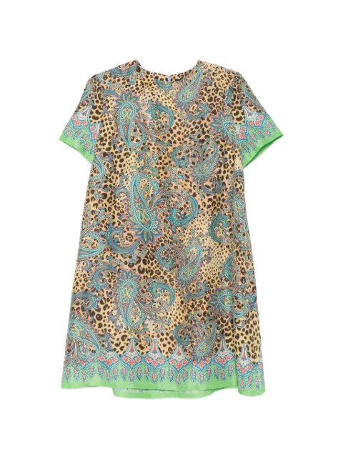 ETRO paislay-print mini dress