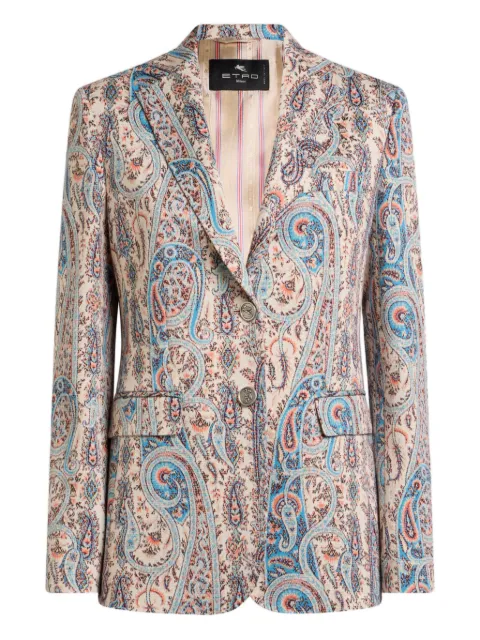 ETRO single-breasted jacquard blazer