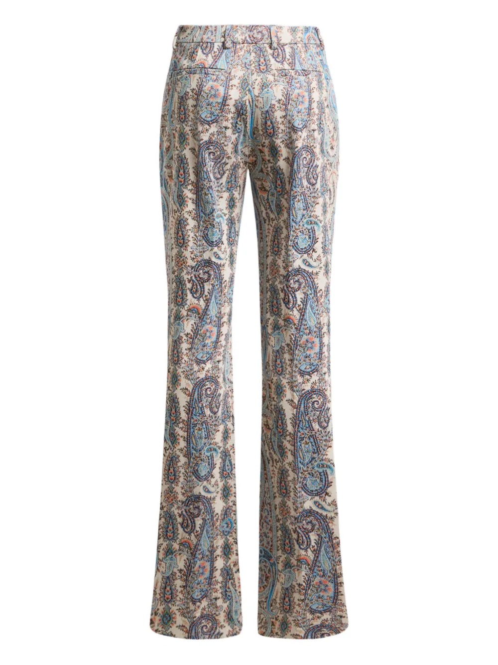ETRO flared jacquard paisley trousers - Beige