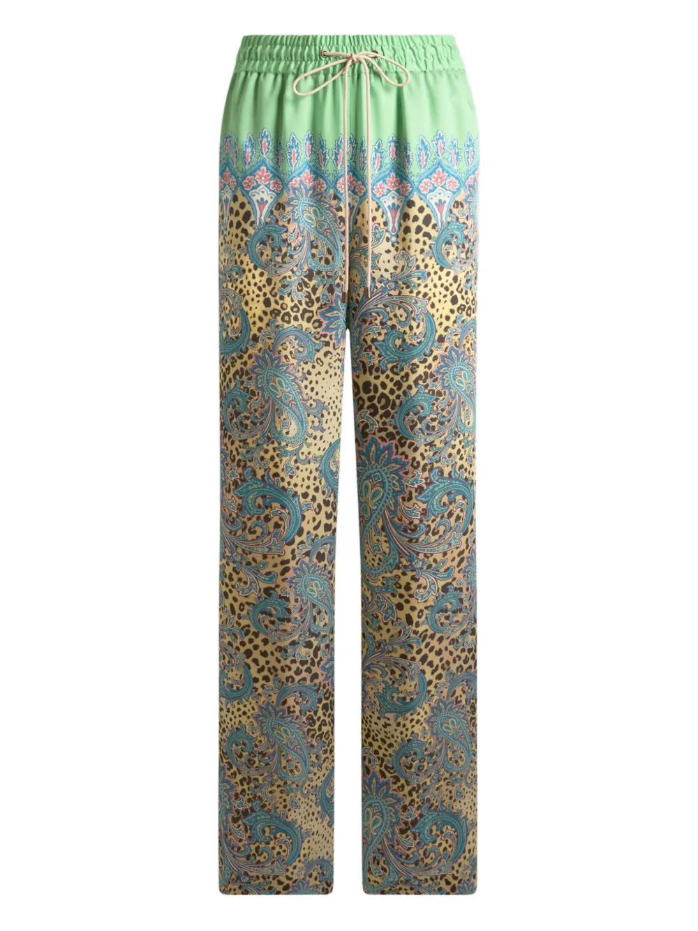 ETRO animal paisley-print trousers - Marrone