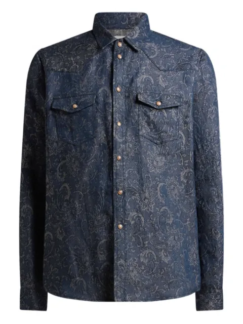 ETRO paisley-jacquard shirt