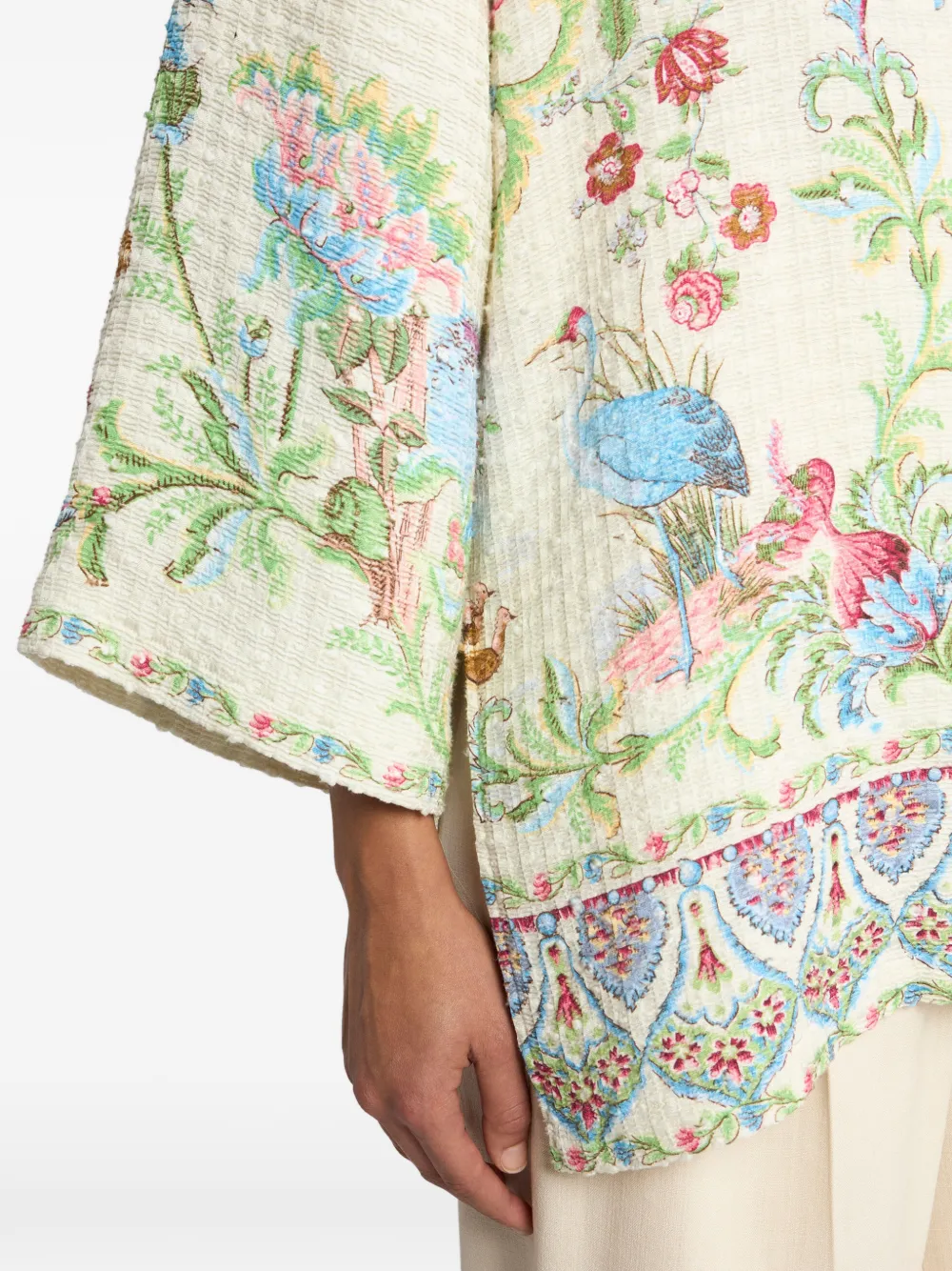 ETRO Jack met bloemenprint Beige