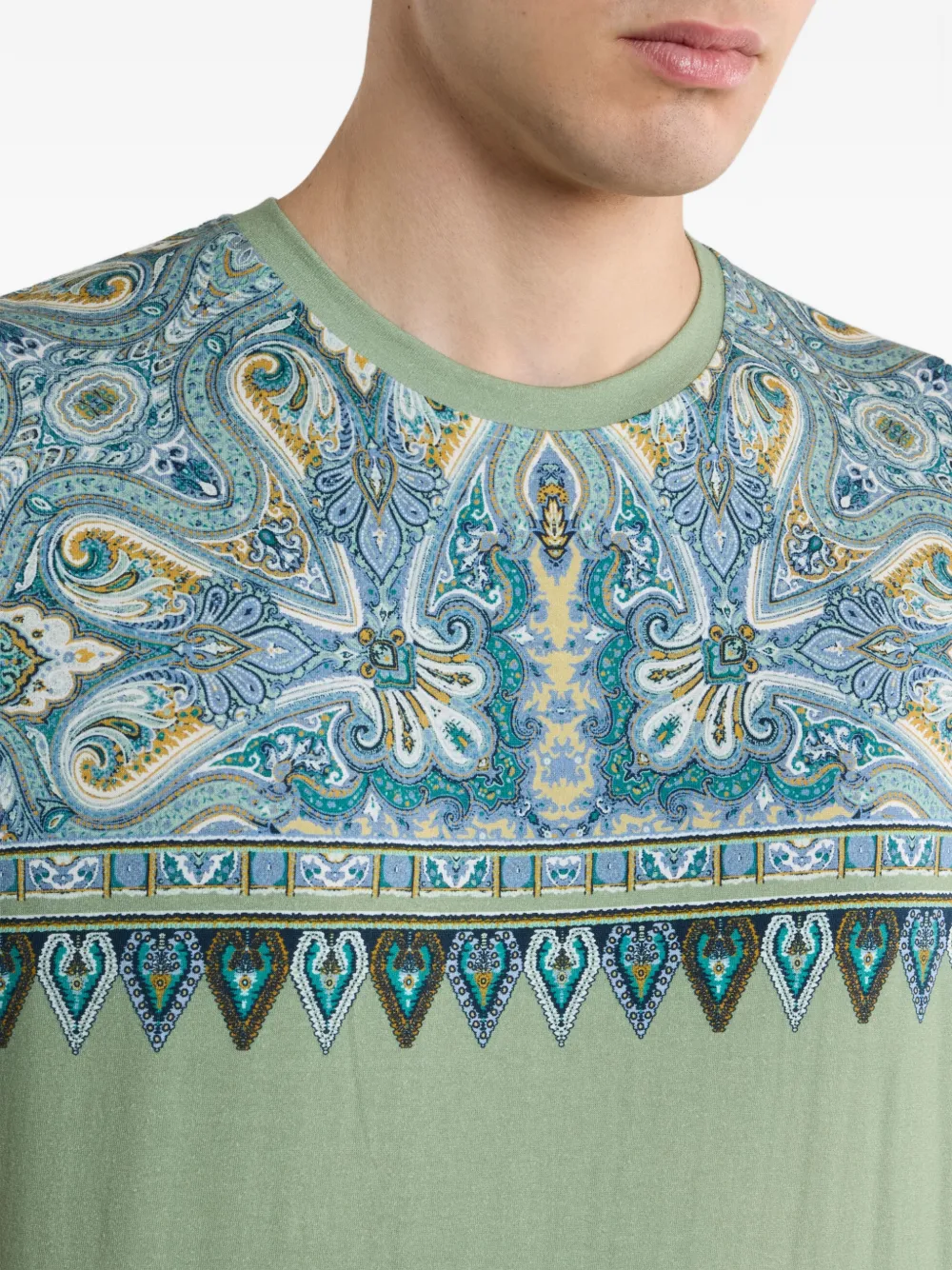 ETRO Overhemd met paisley-print Groen