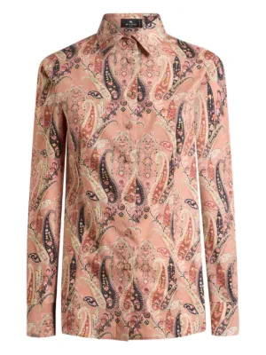 ETRO ペイズリー シルクシャツ | ホワイト | FARFETCH JP