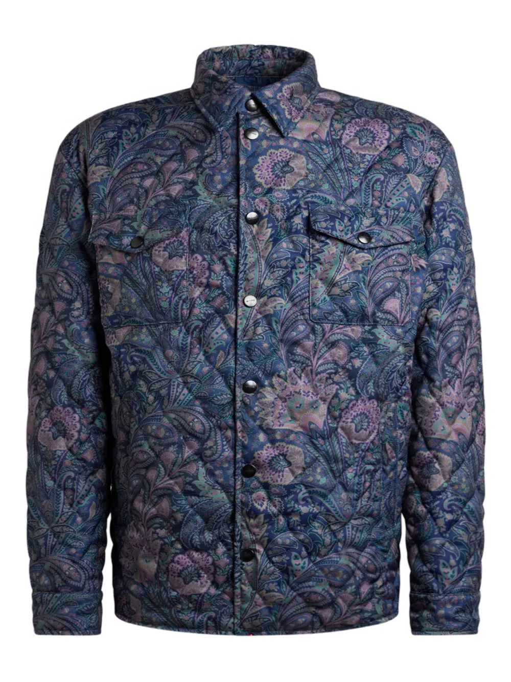 ETRO Giacca con stampa paisley - Blu
