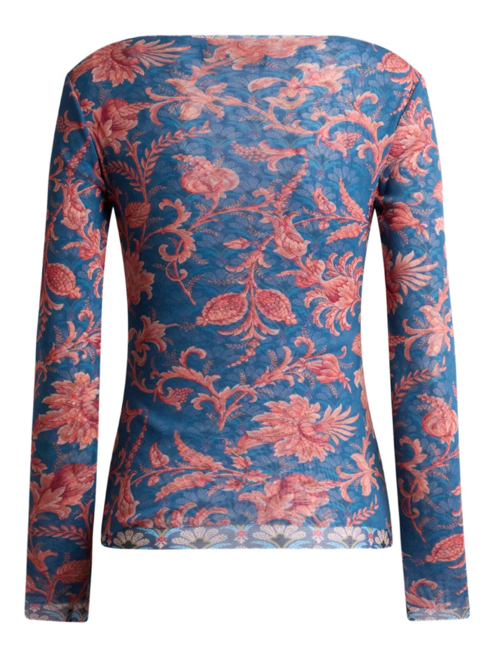  Etro Floral-motif Stretch Sweater - Blue 
