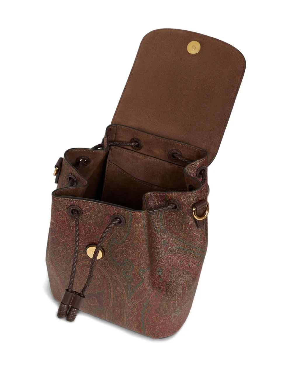 Etro Essential Small Arnica Backpack In Brown