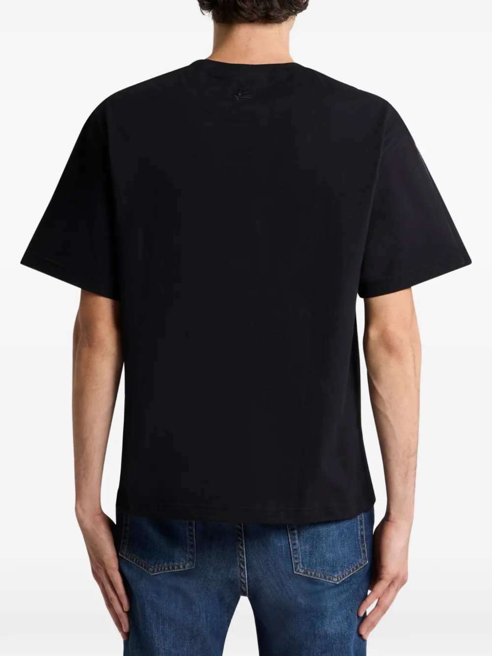 ETRO Katoenen T-shirt met print Zwart