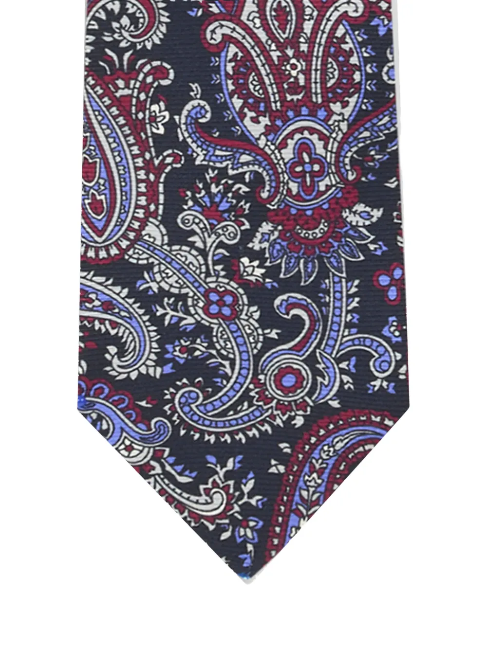 ETRO floral paisley silk tie - Blauw