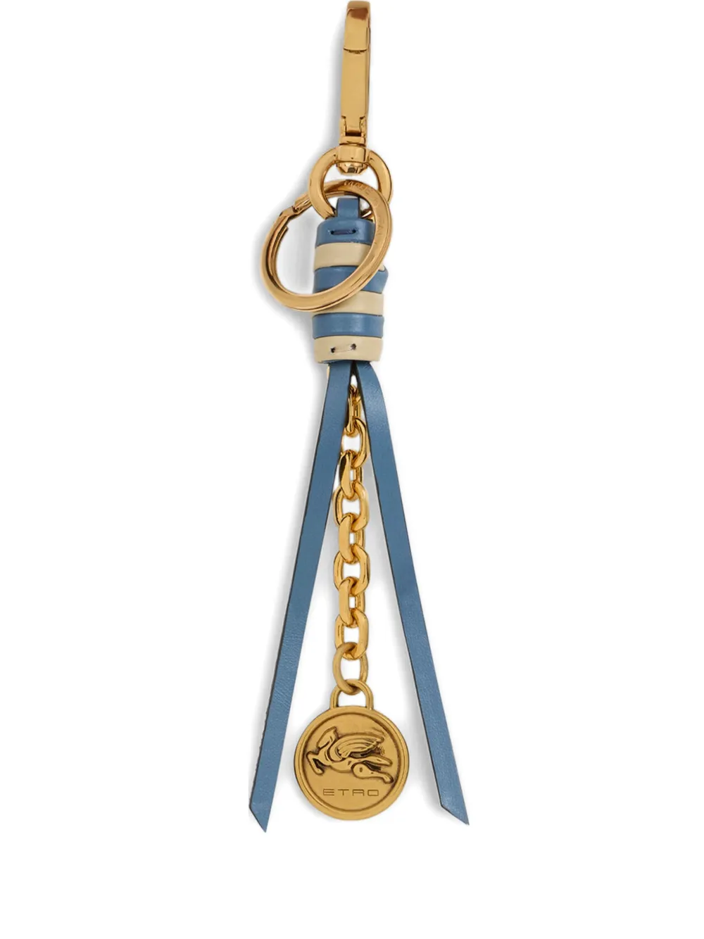 ETRO leather charm - Blu