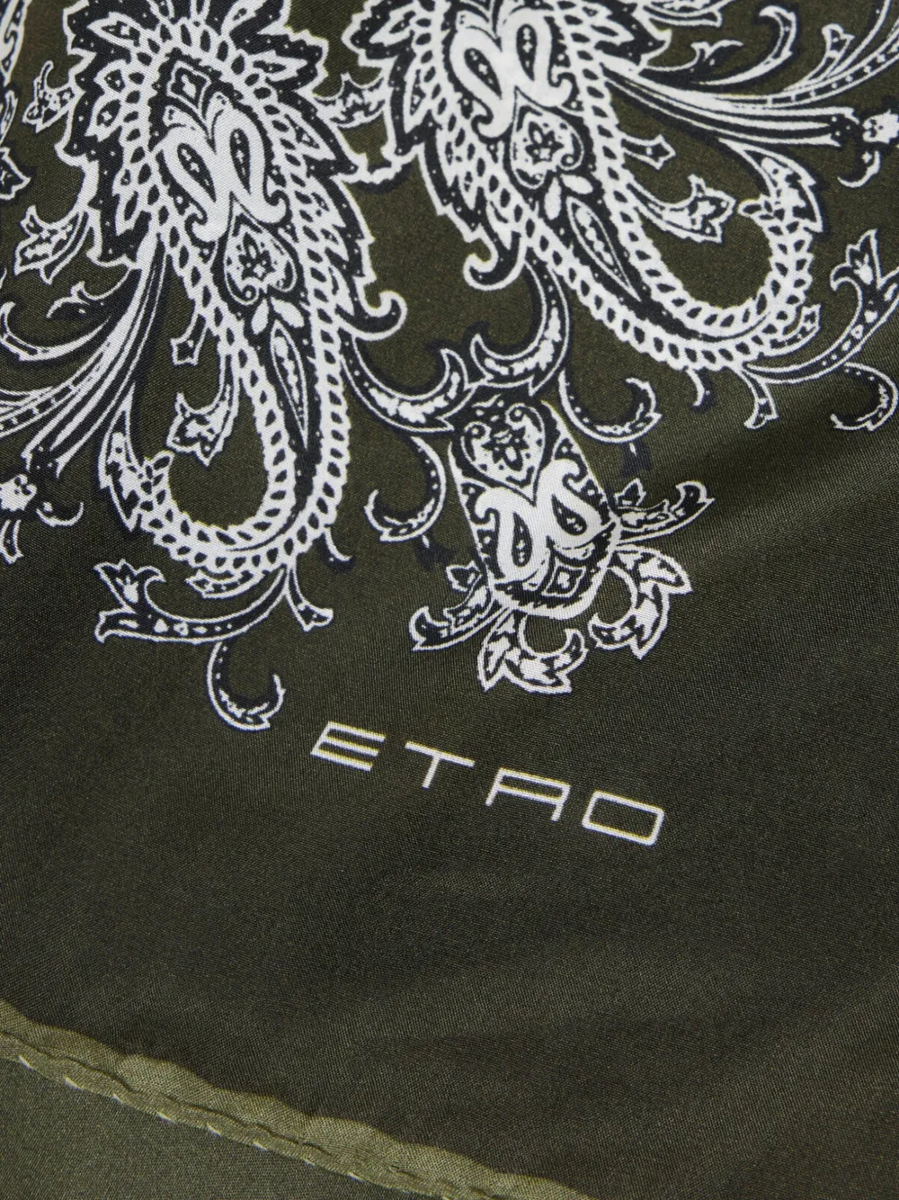 ETRO Sjaal met bloemen- en paisleyprint - Groen
