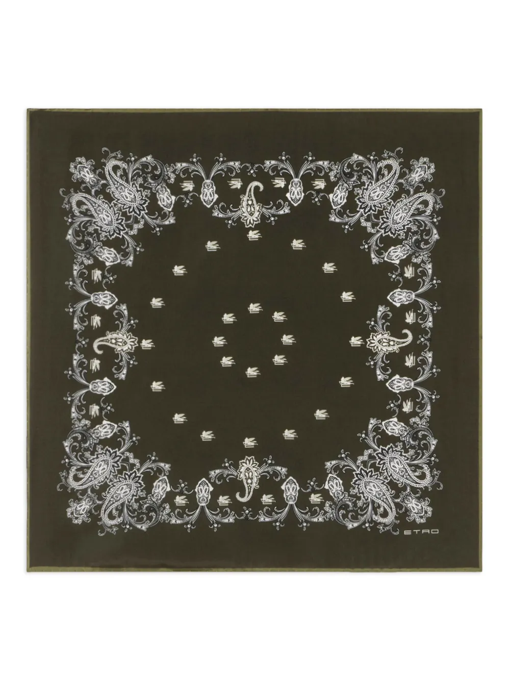 ETRO Foulard paisley a fiori - Verde