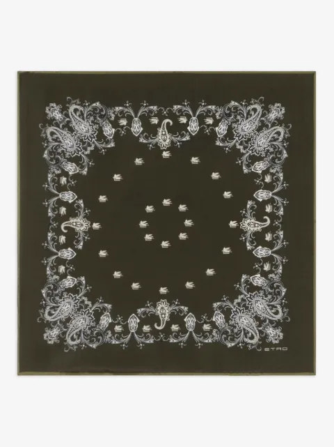 ETRO floral paisley scarf