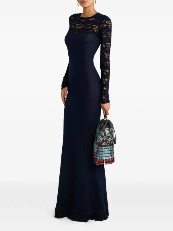ETRO Cotton Maxi Dress | Blue | FARFETCH