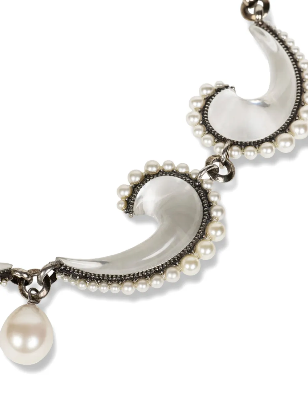 Etro Paisley-embellished Necklace In Gold